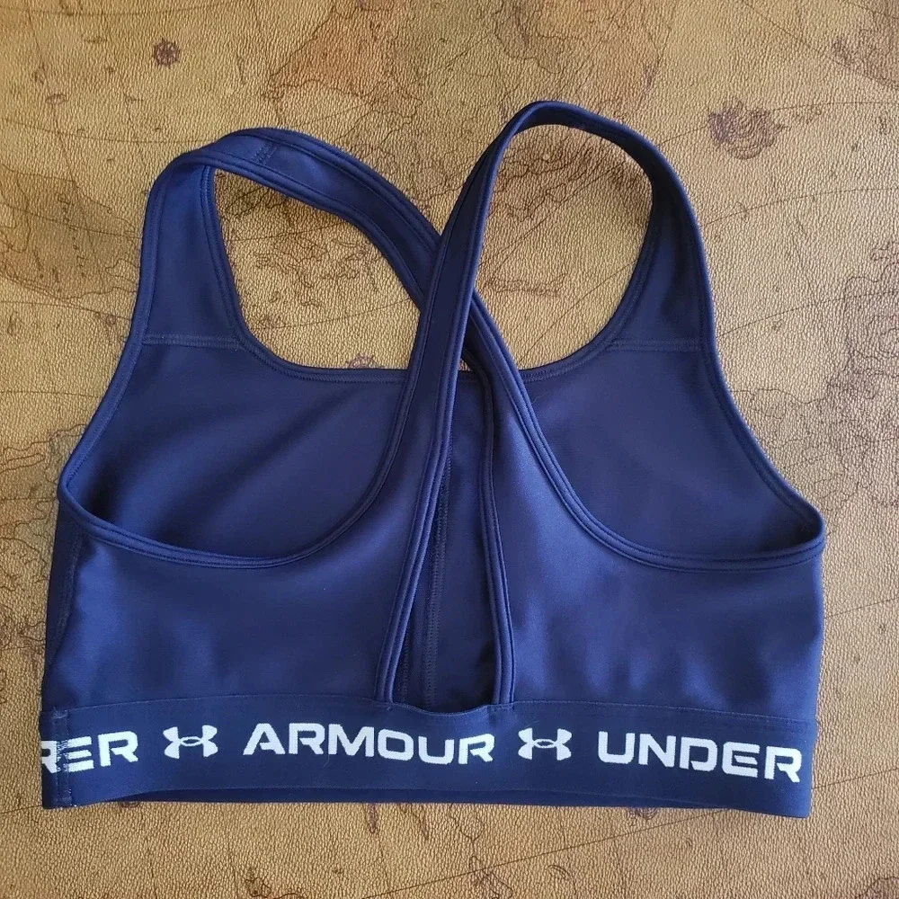 *UNDER ARMOUR  sports bra, blue - Picture 2 of 3